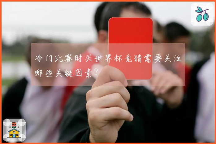 冷门比赛时买世界杯竞猜需要关注哪些关键因素？
